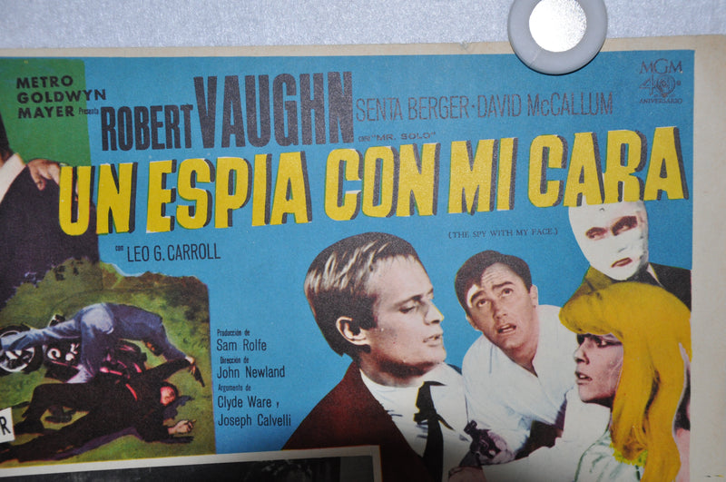 The Man From Uncle - The Spy With My Face 1965 Mexican Lobby Card Movie Poster   - TvMovieCards.com