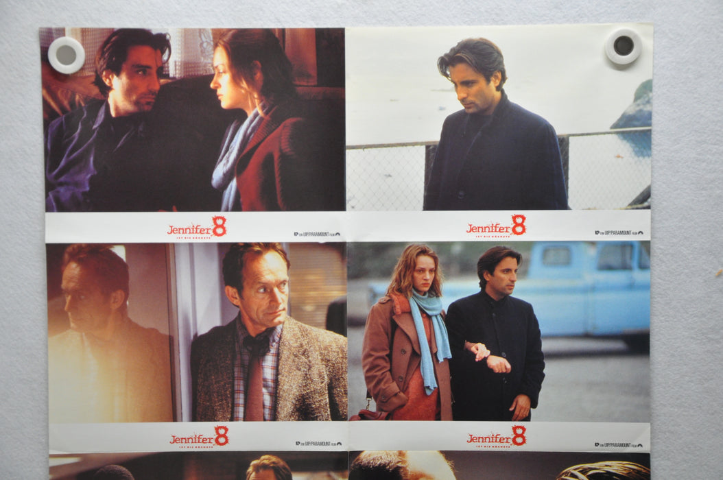 1992 Jennifer 8 Lobby Card Set of 8 23 x 33 Andy Garcia Uma Thurman   - TvMovieCards.com