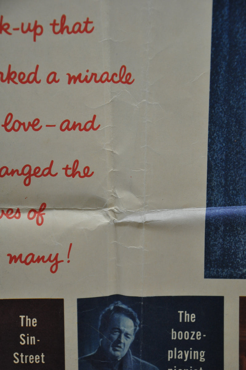 1956 Miracle in the Rain Original 1SH Movie Poster Jane Wyman Van Johnson   - TvMovieCards.com