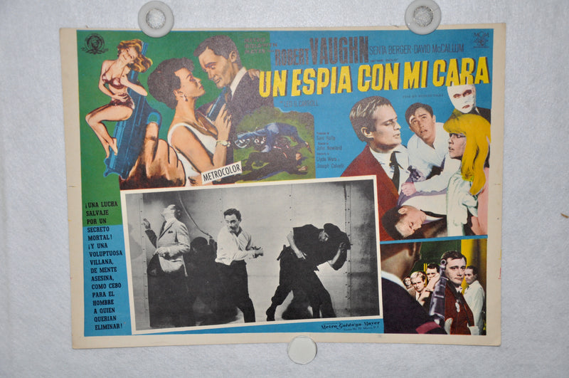The Man From Uncle - The Spy With My Face 1965 Mexican Lobby Card Movie Poster   - TvMovieCards.com