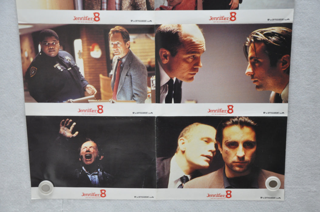 1992 Jennifer 8 Lobby Card Set of 8 23 x 33 Andy Garcia Uma Thurman   - TvMovieCards.com