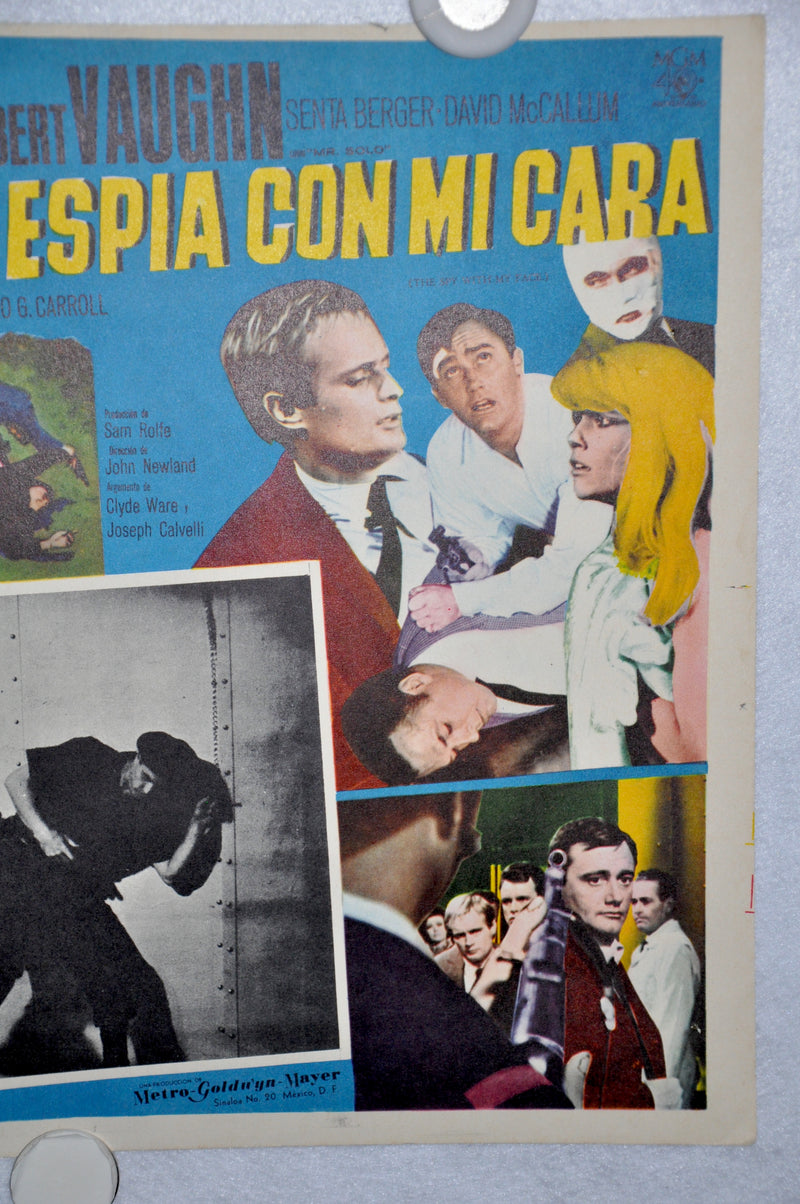 The Man From Uncle - The Spy With My Face 1965 Mexican Lobby Card Movie Poster   - TvMovieCards.com