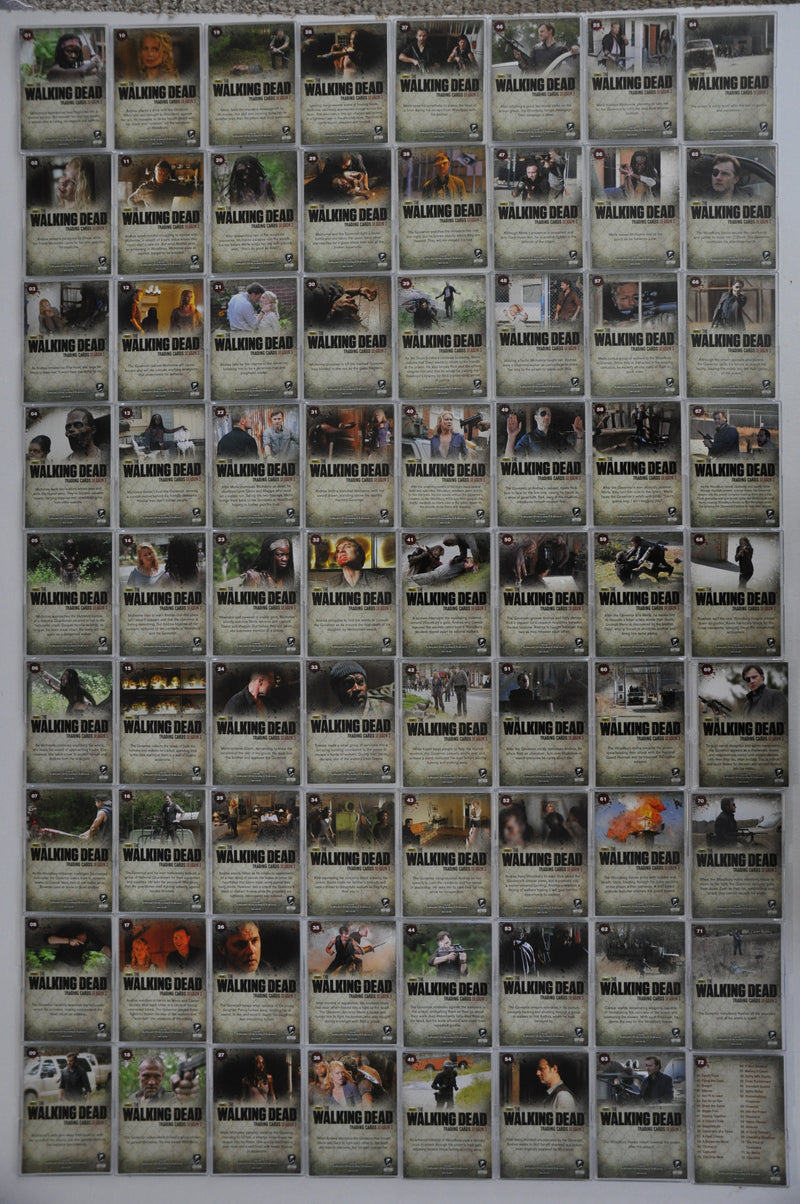 Walking Dead Season 3 Part 2 Base Card Set 72 Cards Cryptozoic Ent. 2014   - TvMovieCards.com