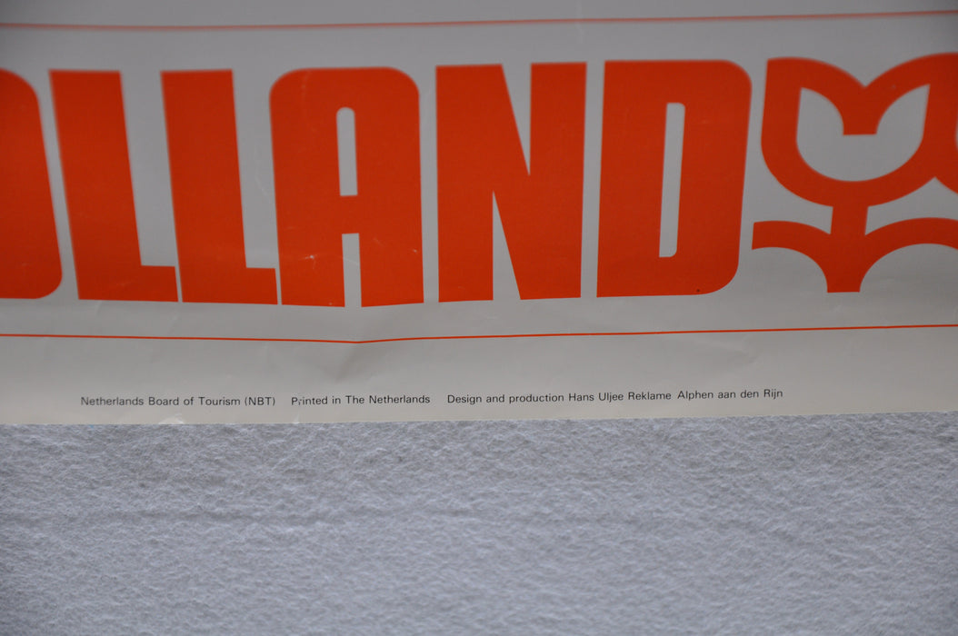 Vintage 1970s Holland Advertising Tourism Travel Poster 23" x 33"   - TvMovieCards.com