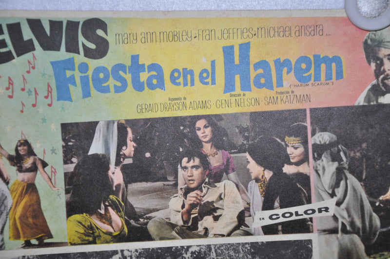 Harum Scarum 1965 Mexican Lobby Card Movie Poster Elvis Presley   - TvMovieCards.com