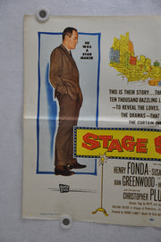 1958 Stage Struck Original Half Sheet Movie Poster Henry Fonda, Susan Strasberg   - TvMovieCards.com
