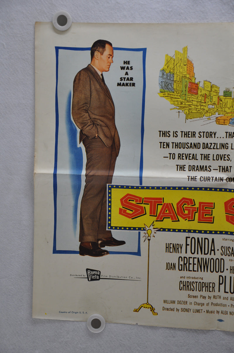 1958 Stage Struck Original Half Sheet Movie Poster Henry Fonda, Susan Strasberg   - TvMovieCards.com