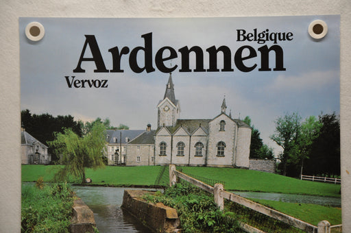 Vintage 1970s Ardennen Belgique Vervoz Belgium Tourism Travel Poster 23" x 33   - TvMovieCards.com