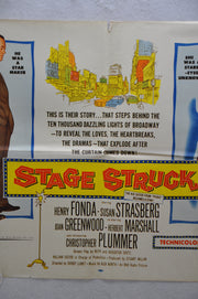 1958 Stage Struck Original Half Sheet Movie Poster Henry Fonda, Susan Strasberg   - TvMovieCards.com