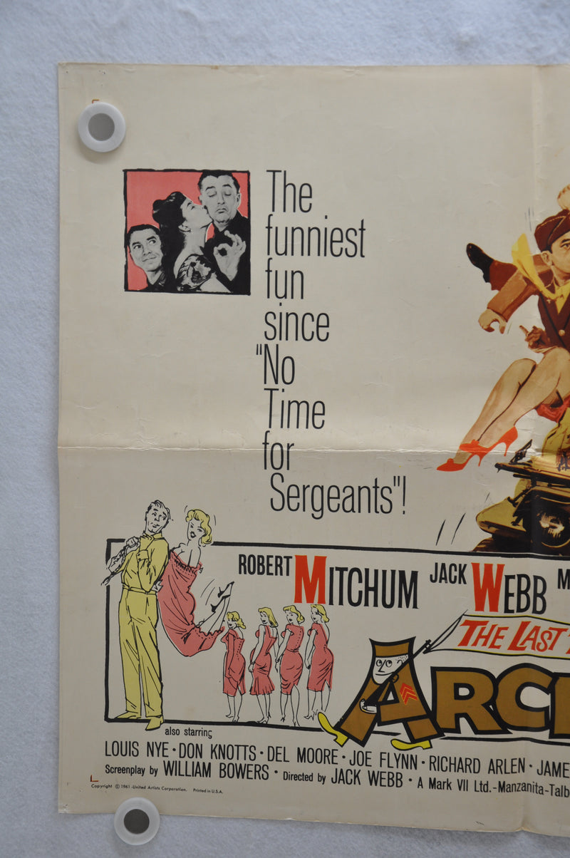 1961 Last Time I Saw Archie Original Half Sheet Movie Poster Robert Mitchum   - TvMovieCards.com