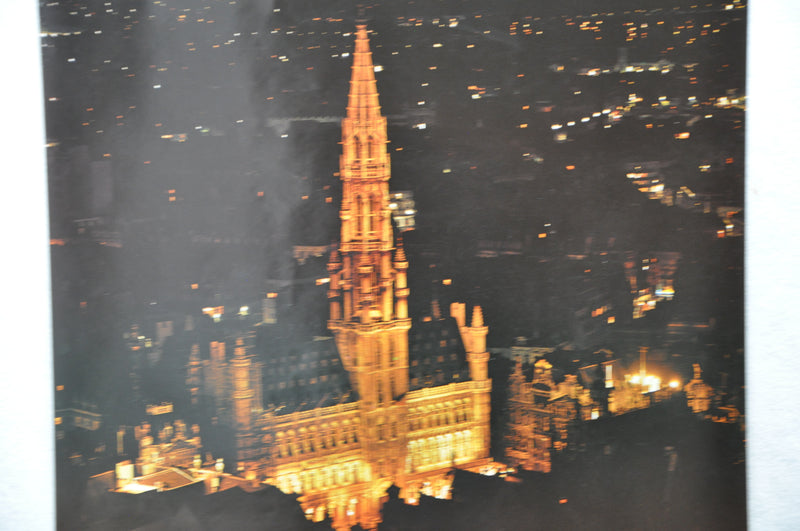 Vintage 1970s "Grand Place" Brussels Belgium Tourism Travel Poster 23" x 33   - TvMovieCards.com