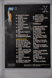 X-Files Season Two 2 Trading Base Card Set 72 Cards Topps 1996   - TvMovieCards.com