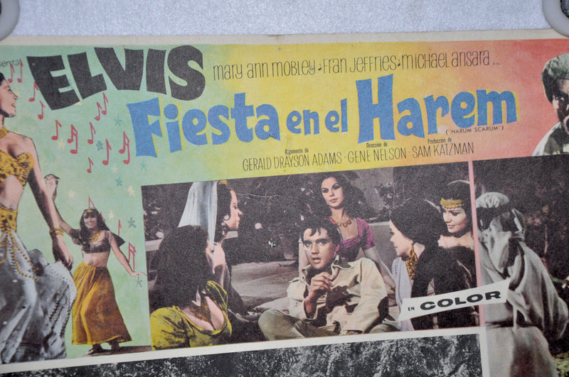 Harum Scarum 1965 Mexican Lobby Card Movie Poster Elvis Presley #2   - TvMovieCards.com