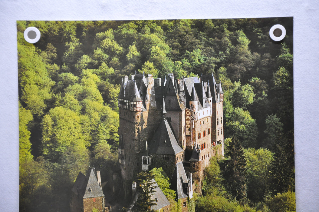 Vintage 1970s Federal Republic of Germany Castle Tourism Travel Poster 23" x 33"   - TvMovieCards.com