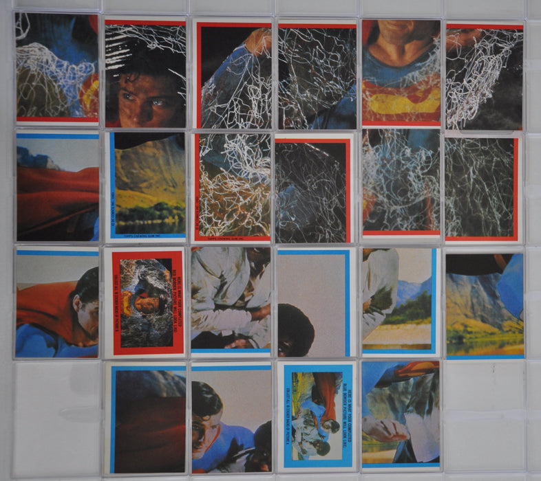Superman III 1983 Vintage Sticker Card Set 22 Sticker Cards   - TvMovieCards.com