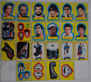 Superman II 1981 Vintage Sticker Trading Card Set 22 Sticker Cards Topps   - TvMovieCards.com