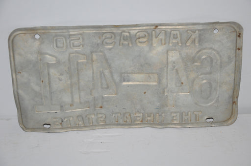 1950 Kansas License Plate # 64-411 Ellsworth County Truck Man Cave Chevy Ford   - TvMovieCards.com