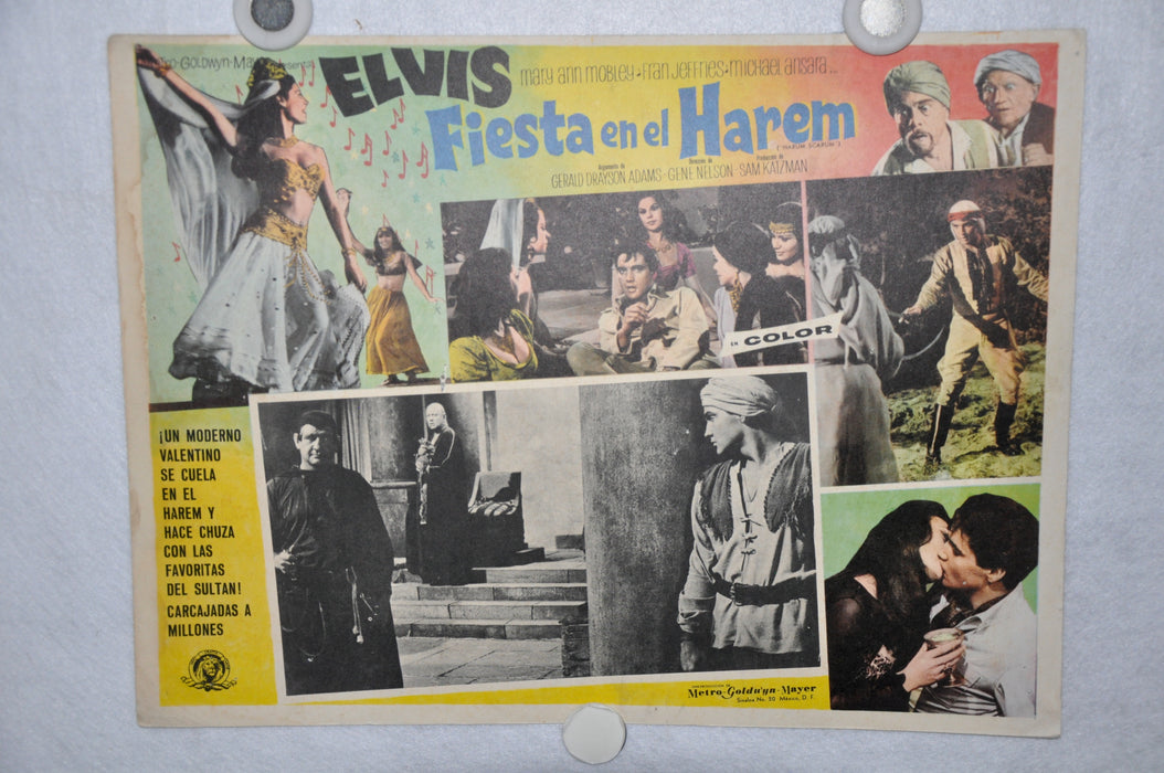 Harum Scarum 1965 Mexican Lobby Card Movie Poster Elvis Presley #5   - TvMovieCards.com