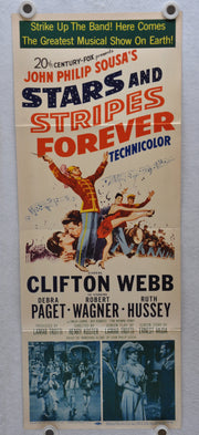 1952 Stars and Stripes Forever Original Insert Movie Poster Clifton Webb   - TvMovieCards.com