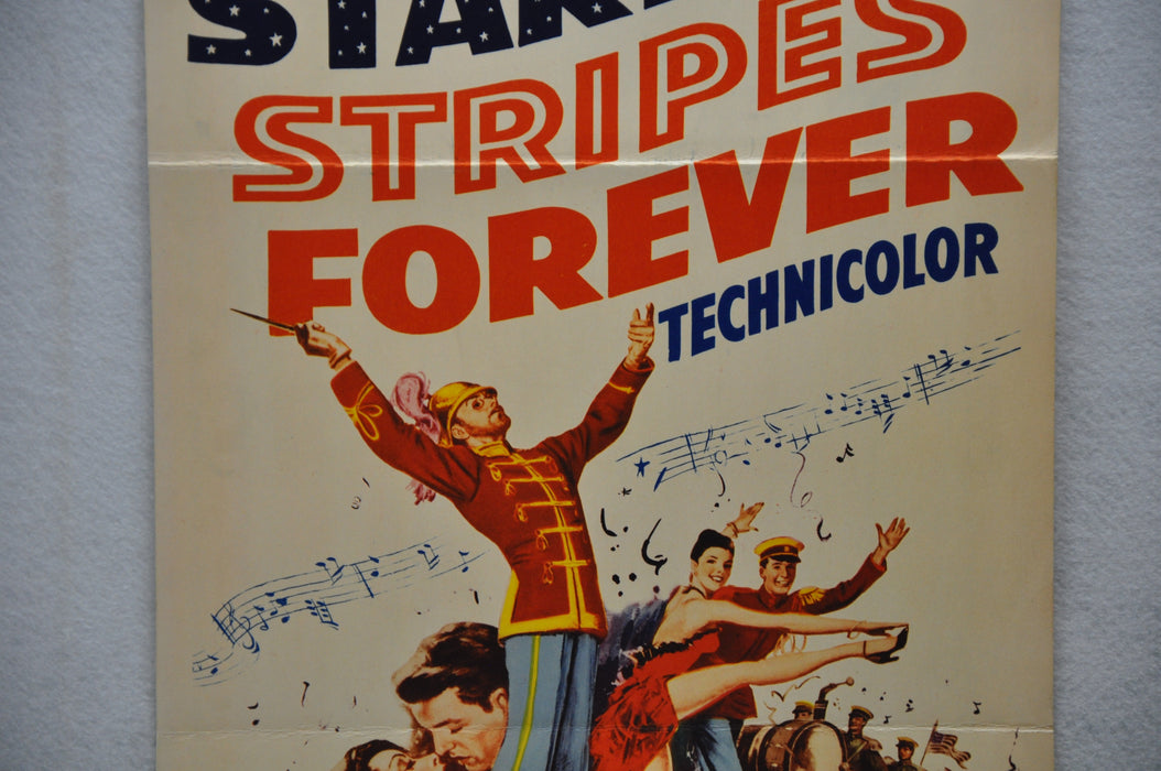 1952 Stars and Stripes Forever Original Insert Movie Poster Clifton Webb   - TvMovieCards.com