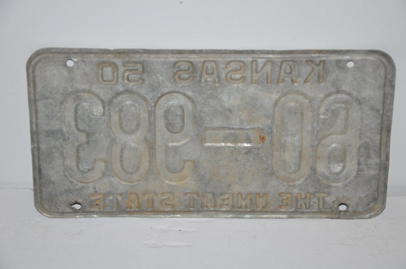 1950 Kansas License Plate # 60-983 Russell County Car Man Cave Chevy Ford   - TvMovieCards.com