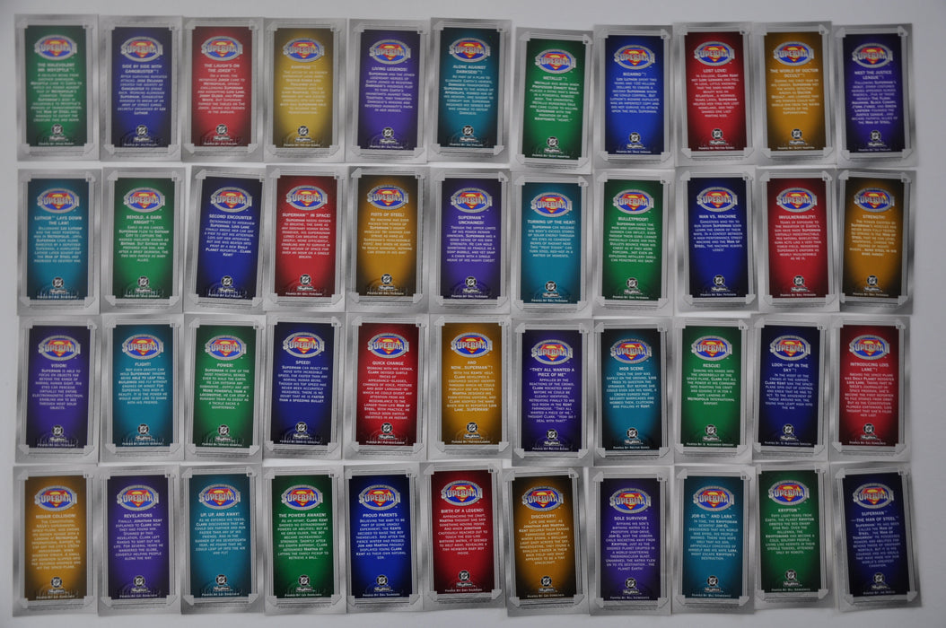 Superman Premium Embossed Widevision Card Set 90 Cards   - TvMovieCards.com