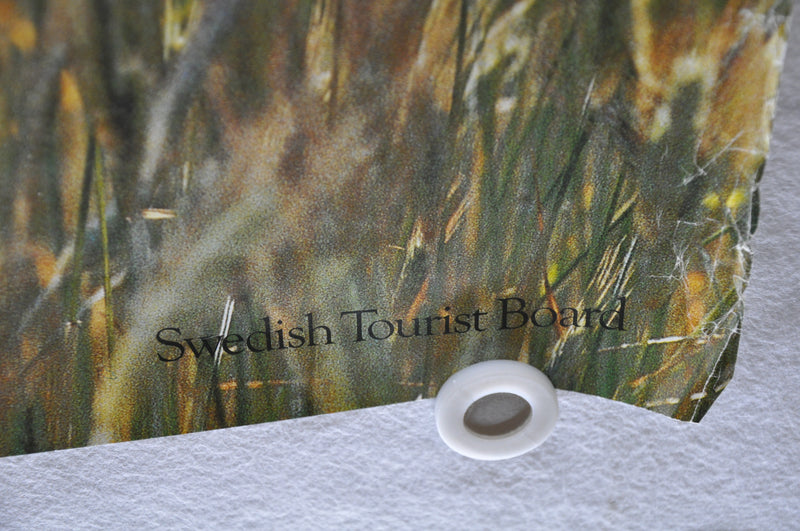 Vintage 1980s Bjorn Borg "Welcome to Sweden" Tourism Travel Poster 27" x 39"   - TvMovieCards.com