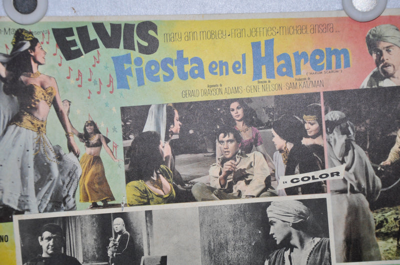 Harum Scarum 1965 Mexican Lobby Card Movie Poster Elvis Presley #5   - TvMovieCards.com