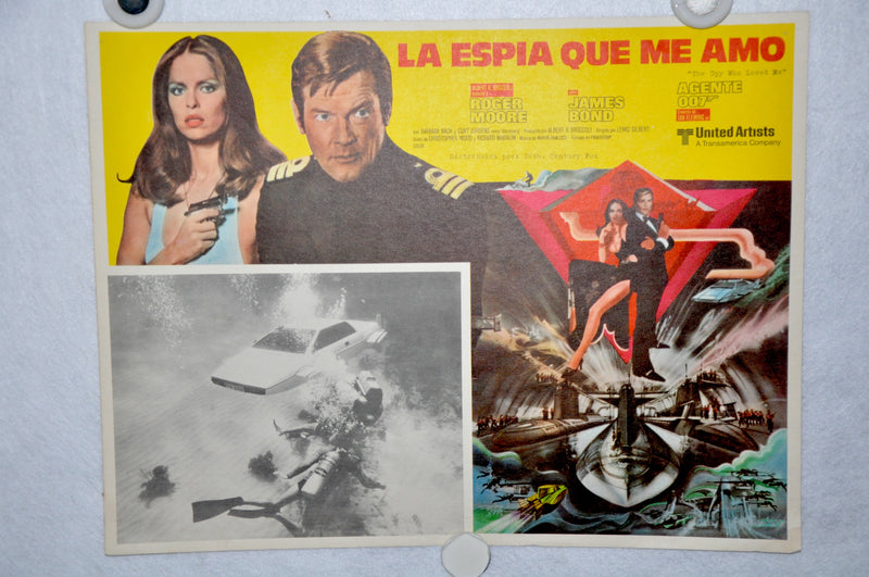 The Spy Who Loved Me Mexican Lobby Card Movie Poster Roger Moore #1   - TvMovieCards.com