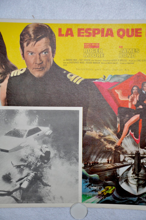 The Spy Who Loved Me Mexican Lobby Card Movie Poster Roger Moore #1   - TvMovieCards.com