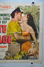 1943 White Savage Original Half Sheet Movie Poster Maria Montez, Jon Hall, Sabu   - TvMovieCards.com