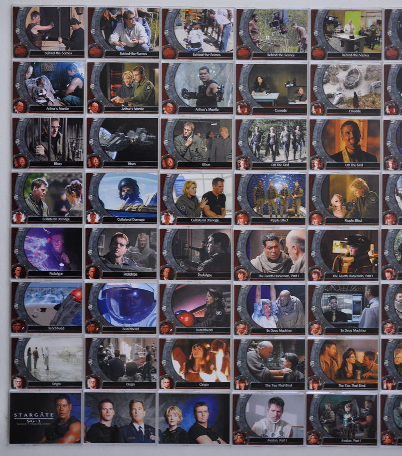 Stargate SG-1 Season Nine Trading Base Card Set 72 Cards 2007   - TvMovieCards.com