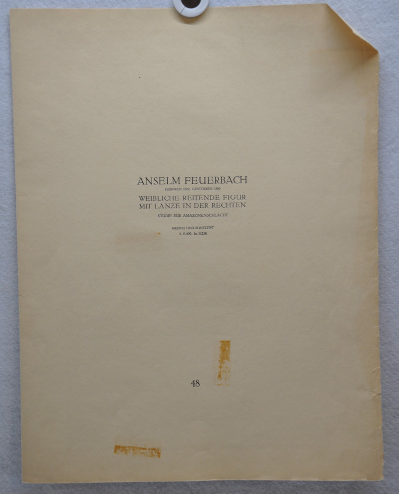 Anselm Feuerbach Studie Zur Amazonenschlacht Art Print Kunstakademie Düsseldorf   - TvMovieCards.com