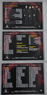 Stargate SG-1 Season Nine Trading Base Card Set 72 Cards 2007   - TvMovieCards.com