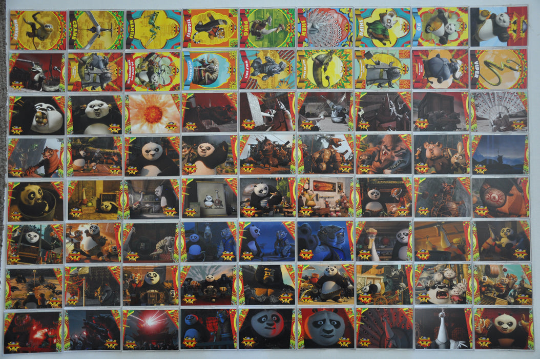 Kung Fu Panda 2 Movie Base Card Set 90 Cards plus 9 Tattoo Cards 2011   - TvMovieCards.com
