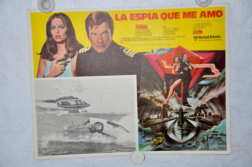 The Spy Who Loved Me Mexican Lobby Card Movie Poster Roger Moore #3   - TvMovieCards.com