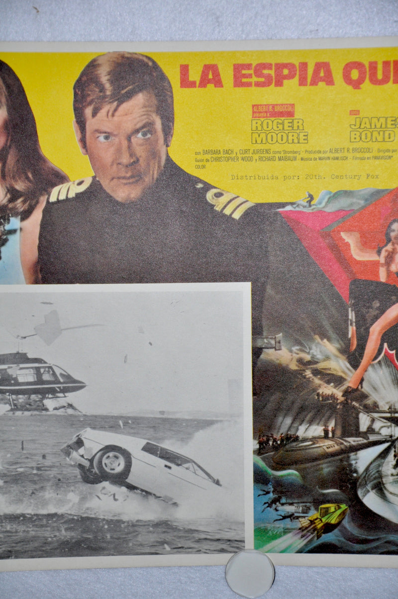 The Spy Who Loved Me Mexican Lobby Card Movie Poster Roger Moore #3   - TvMovieCards.com