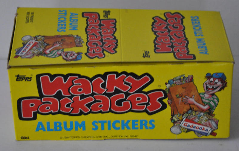 1986 Wacky Packages Album Stickers Empty Bubble Gum Vintage Trading Card Box   - TvMovieCards.com