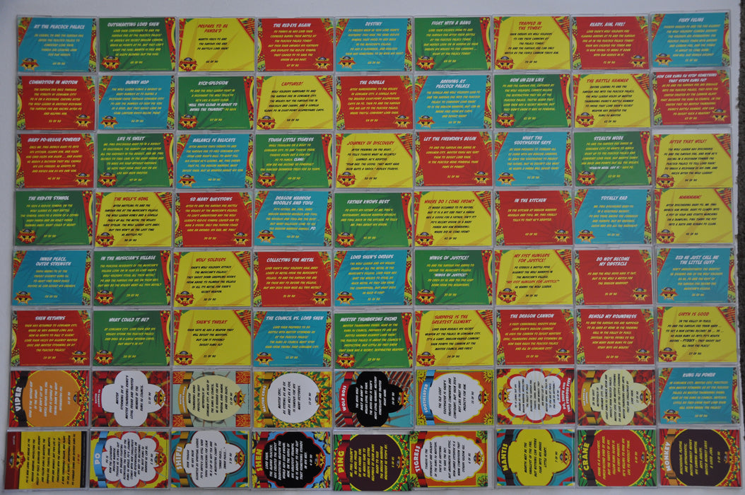 Kung Fu Panda 2 Movie Base Card Set 90 Cards plus 9 Tattoo Cards 2011   - TvMovieCards.com