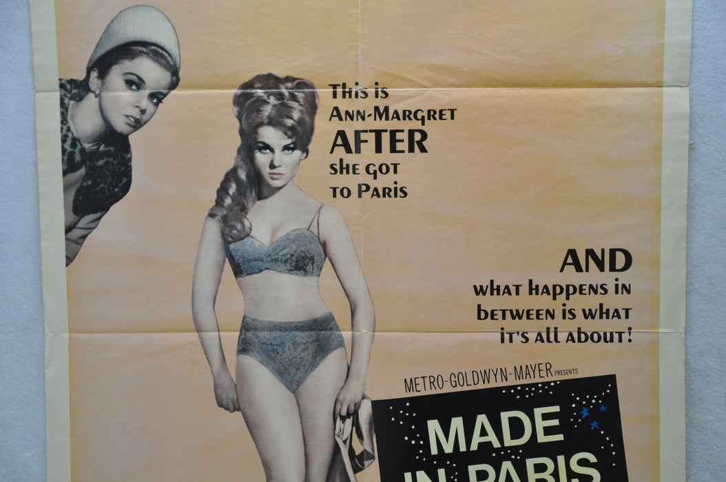 1966 Made in Paris Original 1SH Movie Poster Ann-Margret, Louis Jourdan, Richard   - TvMovieCards.com