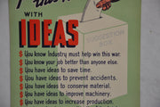 1942 "You Can Help Win This War With Ideas" WWII War Poster (22 X 34)   - TvMovieCards.com