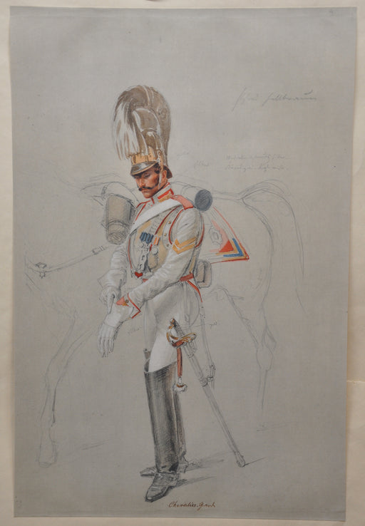 Franz Kruger (1797-1857) Russischer Soldat: Chevalier Garde Lithograph Art Print   - TvMovieCards.com
