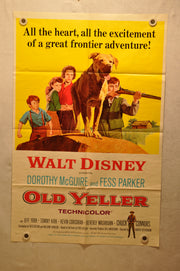 Old Yeller Original 1SH Movie Poster Re-release 1974 27 x 41 Disney   - TvMovieCards.com
