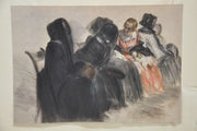 Adolph Von Menzel (1815-1905) Im Abendkonzert Lithograph Art Print   - TvMovieCards.com