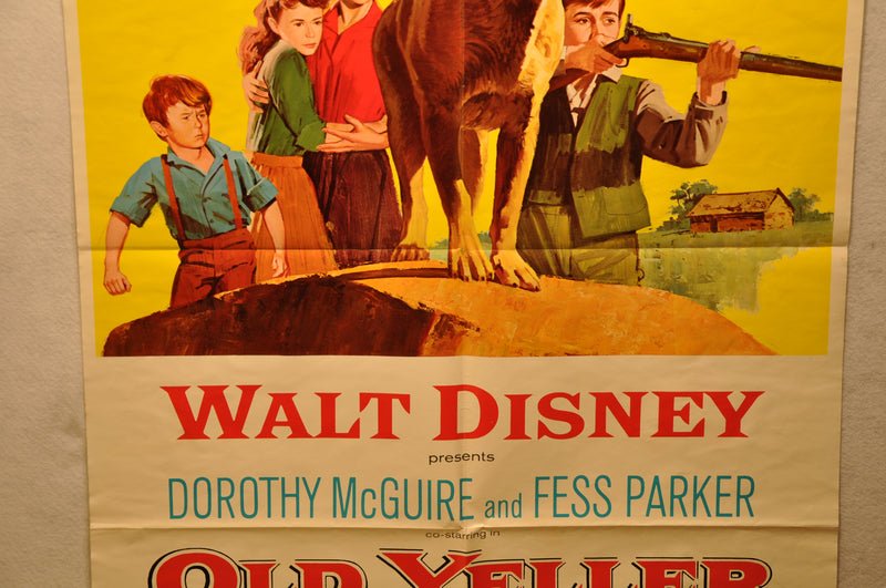 Old Yeller Original 1SH Movie Poster Re-release 1974 27 x 41 Disney   - TvMovieCards.com