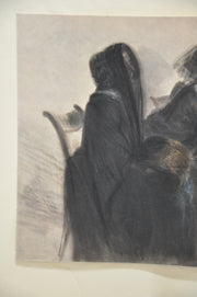Adolph Von Menzel (1815-1905) Im Abendkonzert Lithograph Art Print   - TvMovieCards.com
