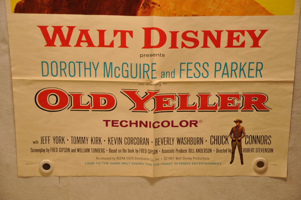 Old Yeller Original 1SH Movie Poster Re-release 1974 27 x 41 Disney   - TvMovieCards.com