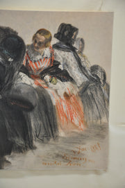 Adolph Von Menzel (1815-1905) Im Abendkonzert Lithograph Art Print   - TvMovieCards.com