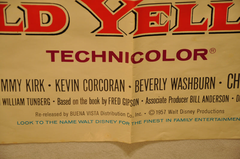 Old Yeller Original 1SH Movie Poster Re-release 1974 27 x 41 Disney   - TvMovieCards.com