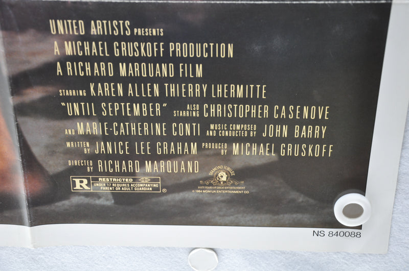 1984 Until September Original 1SH Movie Poster 27 x 41 Karen Allen Lhermitte   - TvMovieCards.com